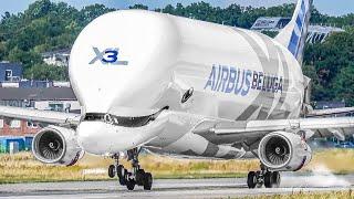 20 MINS of HAMBURG AIRBUS FACTORY Plane Spotting | Test Flights, Airbus Belugas & More! [XFW/EDHI]