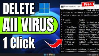 How To REMOVE ALL VIRUS ️ From Windows 10/11 For FREE