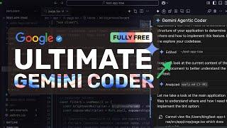 Google's Gemini ULTIMATE AI Coder: This FULLY FREE AI Coder IS KINDA INSANE!