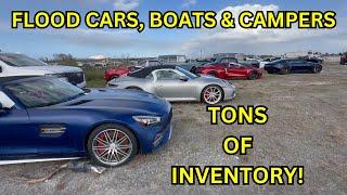 Ivan Checks Out Everything Flooded Florida Copart: Super Cars, Boats & More!