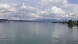 By Lake Zurich on a train to Chur