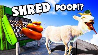 My Goat POOPED In A Shredder! in Goat Simulator 3