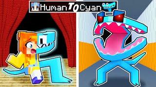 From HUMAN to CYAN RAINBOW FRIEND!