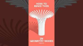 Procedural Pillar in Geometry Nodes #blender #blender3d #geometrynodes