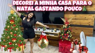 DECORAÇÃO DE NATAL GASTANDO POUCO + COMPRINHAS DE MERCADO