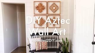 How To Make DIY Wooden Aztec Wall Art