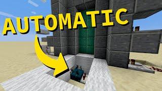 Automatic Piston Door Using a Sculk Sensor | Minecraft