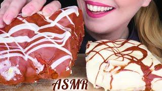 DOUBLE CHOCOLATE GREEK TSOUREKI  -  CHOCOLATE STUFFED SWEET BREAD | ASMR Mukbang | Eating Sounds