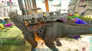 Ark official PvP | Outtakes, Blindspots, Giga dies to Bronto?