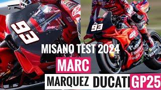 MARC MARQUEZ DUCATI GP25 BIKE for 2025 | Misano Test Day 1 MotoGP 2024 HIGHLIGHTS