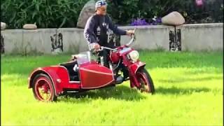 RC Wittich 1:3 Indian Chief Bj 1946 mit Beiwagen Eigenbau mit Lipo Brushless