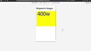 Using the SIZE and SRCSET parameters to display responsive images