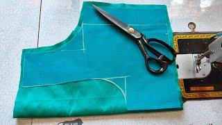  Unique blouse back neck design cutting and stitching full tutorial #blouse #backdesign