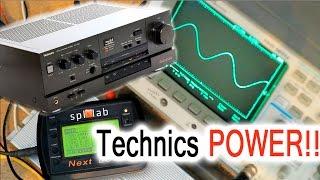 Technics SU-V 550 & 650 TRUE POWER! Bench testing old amps!