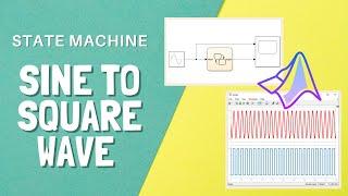 State Machine: Sine To Square Wave - Getting Started with Stateflow (Matlab)