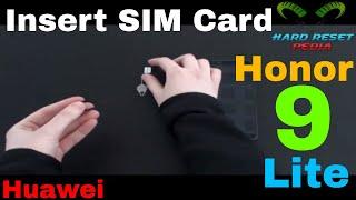 Huawei Honor 9 Lite Insert The SIM Card