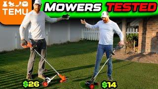 TWO MOST POPULAR MOWERS from Temu... Do They Actually Work?!