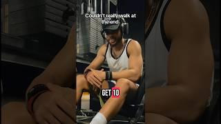 I challenge myself with this last set 5 x 12 #gym #workout