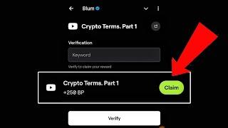 Crypto Terms. Part1 Blum Code | Blum Code Bitcoin Crypto Terms. Part1 | Blum Youtube Video Code