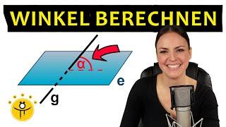 Winkel zwischen Ebene und Gerade – Analytische Geometrie