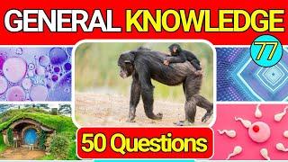 Educational General Knowledge Quiz Trivia 77 | Can You Answer All 50 Questions Correctly? 2024