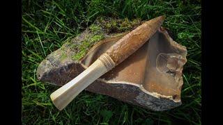 Making a flint dagger blade