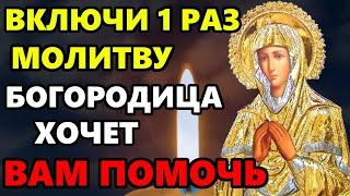 ВКЛЮЧИ ЭТУ МОЛИТВУ! БОГОРОДИЦА ХОЧЕТ ВАМ ПОМОЧЬ! Сильная Молитва Богородице! Православие