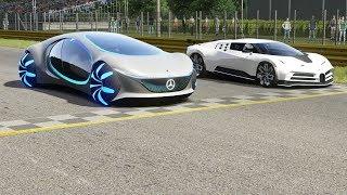 Mercedes-Benz Vision AVTR vs Bugatti Centodieci at Monza Full Course