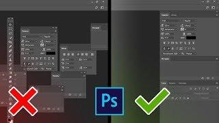 Как настроить рабочее пространство в фотошопе