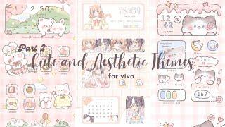 cute and aesthetic themes for vivo | vivo phone themes !