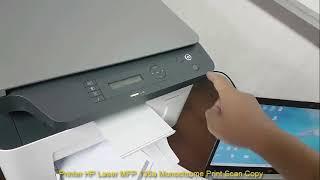 Test Fotokopi di Printer HP Laser MFP 135a LaserJet  Monochrome (Print Scan Copy)