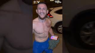 DC went to Merab Dvalishvili's house after win vs Sean O'Malley and he was OUT RUNNING! #shorts #ufc