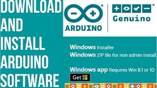 Install Arduino Software (IDE) on Windows 10