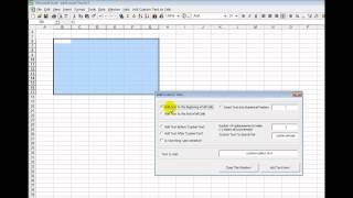 How to Excel Add Data Text or characters to multiple cells within a spreadsheet