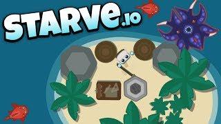 Starve.io - Island Base Kraken Attack! - Let's Play Starve.io Gameplay