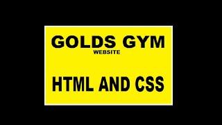 My New Gym Website | VS Code | HTML | CSS | Code With SJ