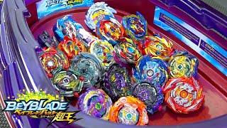 SPARKING BEYS SURGE BATTLE in Slayer Showdown Beystadium! Beyblade Burst Sparking/Surge