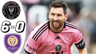 Messi back  Inter Miami vs Orlando City 6-0- All Goals & Highlights - 2024