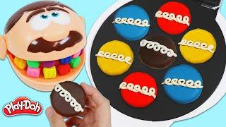 Feeding Mr. Play Doh Head Play Dough Hostess Cupcakes!