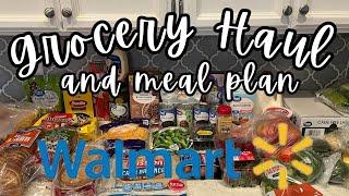 Under Budget AGAIN!  Weekly Walmart Grocery Haul and Meal Plan