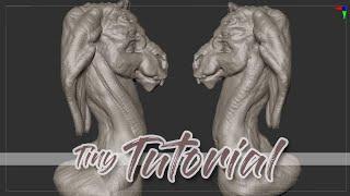 Zbrush  A technique to sculpt natural muscles / #21