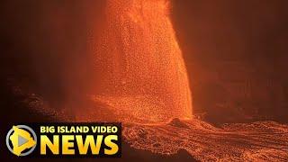 Lava Fountains Likely Set New Record For Kilauea Eruption (June 20, 2025)