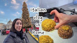 Italian vlog: facciamo il pangiallo e vediamo l'albero a Piazza del Popolo! (Sub)