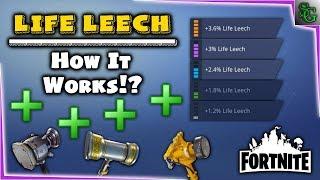 Fortnite - Life Leech & How it works (Weapon Perks)