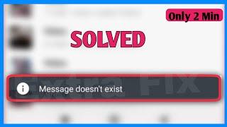 How To Solve Message Does Not Exist Problem In Telegram