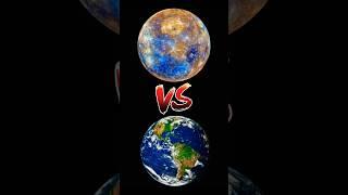 Mercury vs Earth #shorts #mercury #earth