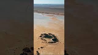 A special pool of water in the drying Sahara of Libya 