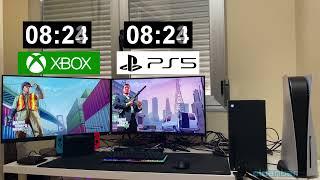 GTA V E&E | PS5 vs XBOX SERIES X Tiempos de Carga | Comparación (4K 120FPS)