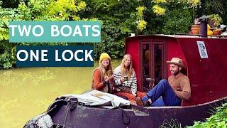 Two Boats, One Lock | How is it done? | Part 2 with the TV Crew