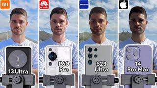 Xiaomi 13 Ultra vs Huawei P60 Pro vs Samsung S23 Ultra vs iPhone 14 Pro Max Camera Test Comparison